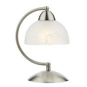 SAXBY CURVED ARM TOUCH DESK LAMP SAT CHR image