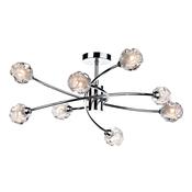 SEATTLE 8LT SEMI FLUSH POL CHR
