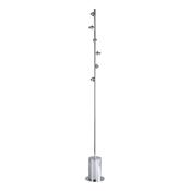 SPIRAL 6LT FLOOR LAMP POLISHED CHROME FRAME ONLY