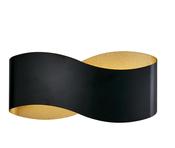 Lux &amp; Belle LED Wall Light- Matt Black Metal &amp; Crackle Gold