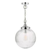 TAMARA 1LT PENDANT POL CHR/ CLEAR IP44 image