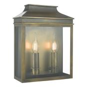 VAPOUR 2LT COACH LTN WEATHERED BRASS IP44 image