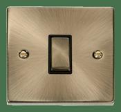 VP ANT/BR INGOT 10A 1-GANG  2-WAY SW BK