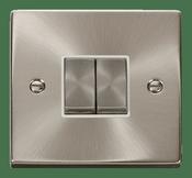 VPSAT/CH INGOT 10A 2-GANG 2-WAY SWITCH