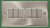VPSAT/CH INGOT 10A 6-GANG 2-WAY SWITCH