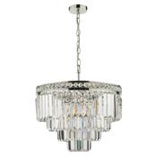 VYANA 4LT 4 TIER PENDANT POLISHED NICKEL AND CRYST image