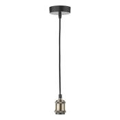 WACO 1LT E27 SUSPENSION PENDANT ANTIQUE BRASS
