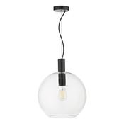 ZULA 1LT PENDANT GLASS/ BLACK image