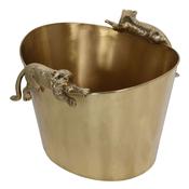 Brass Leopard Wine Cooler - Indaba Design image