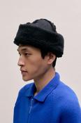 Fei Furry Hat - Pilous Black