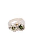 Scarmall Signet Ring - Sterling Silver + Tourmalines/Sapphires/Citrines