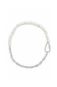 Popcorn Necklace - Sterling Silver &amp; Pearls