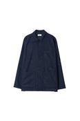 Bobby Wool Mix Bakers Overshirt - Navy Check image