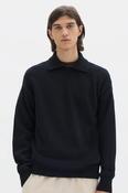 MHL. Chunky Collared Sweater - Black