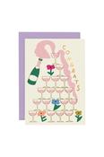 Congrats Champagne by Rozalina Burkova - Greeting Card