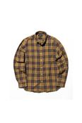 Herringbone Plaid Button Down Shirt - Mustard Check image