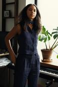Nora Pants - Navy Check image