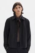 MHL. Tipped Scout Lambswool Scarf - Chocolate Black image