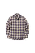 Herringbone Plaid Button Down Shirt - White Check image