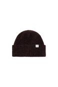 Alpaca Wool Chunky Rib Beanie - Delicioso Brown