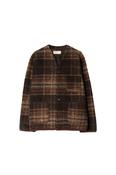 Pino Wool Fleece Cardigan - Brown
