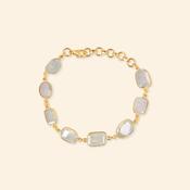 Bracelet - Rati Knots - Grey Prehnite