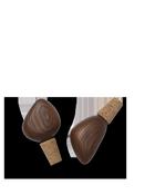 Wine Stoppers - Cairn - Dark Brown - Set of 2