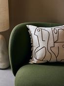 Cushion - Figure - Off-White/Coffee