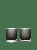 Tumbler Glasses - Ripple - Smoke