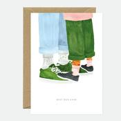 Greeting Card - Best Dad Socks