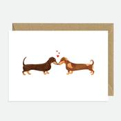 Greeting Card - Dachshunds Lovers