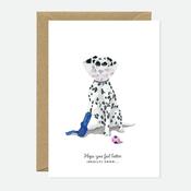 Greeting Card - Feel Better Dog