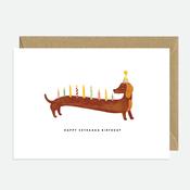 Greeting Card - Dachshunds Extra Birthday