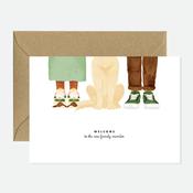 Greeting Card - Welcome Dog Family Member