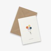 Greeting Card - Balloons