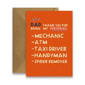 Greeting Card - Dad's Job List