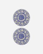 Serving Board - Diva - Blue/Round - Set Of 2