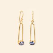 Earrings - Drop - Viśva Veil - Blue Kyanite