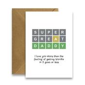 Greeting Card - Wordle Father's Day