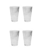 Beer Glass - Slots - Clear - Set Of 4 image