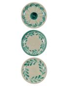Plate - Diva - Green - Set Of 3 image