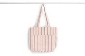 Tote Bag - Outdoor Market - Beige W/Red Stripe