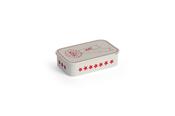 Dog Treat Tin - Small - Red/White