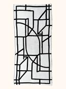 Organic Cotton - Blanket - Brutalism - Black &amp; Natural