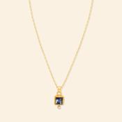 Necklace - Shadow Fruit - Blue Kyanite &amp; Pearl