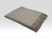 Irish Blanket - Recycled Merino Wool - Forever Pebble