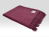 Irish Blanket - Recycled Merino Wool - Forever Plum