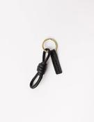 Keychain - Knotted - Soft Grain Leather - Black