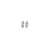Earrings - Huggies - Pavé Scattered - Silver