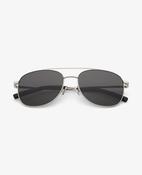 Sunglasses - Sain - Shiny Silver Deep Grey image